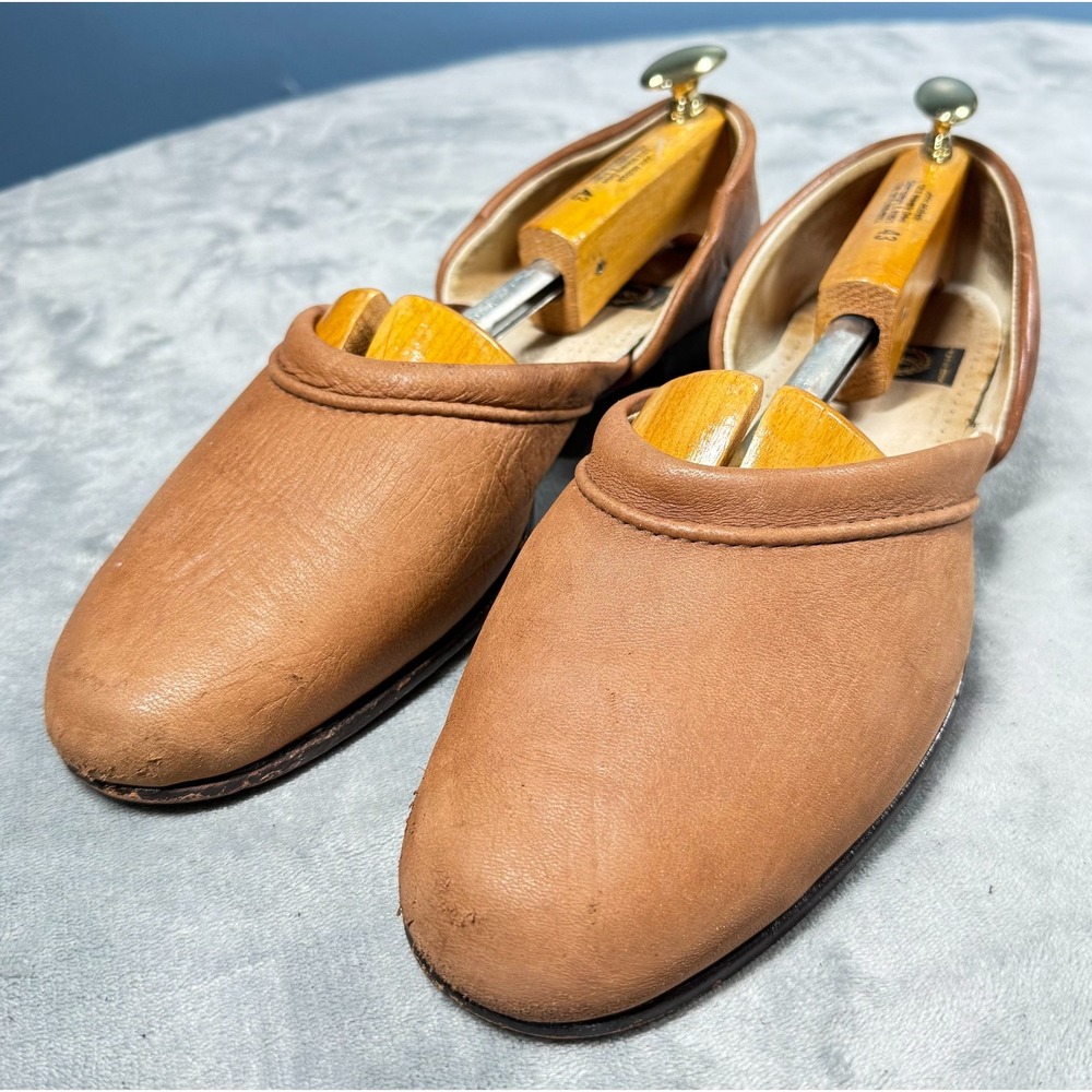 Sesto Meucci Mules Womens 11 M Brown Leather Slip On Made in Italy
